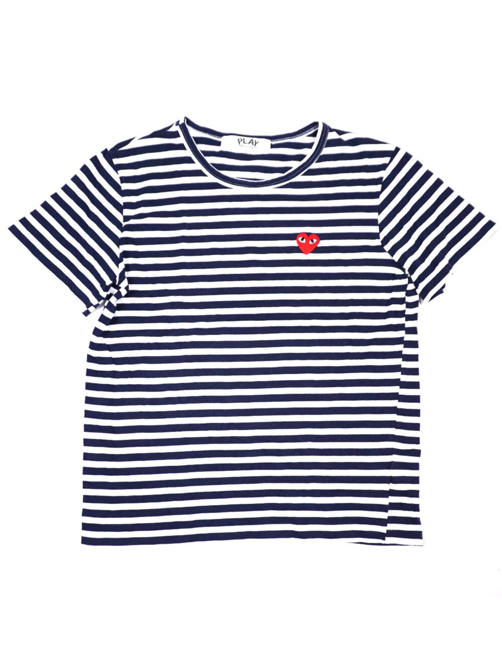 Comme Des Garcons Play T Shirt Mens XL Striped Heart Logo Made In Japan CDG